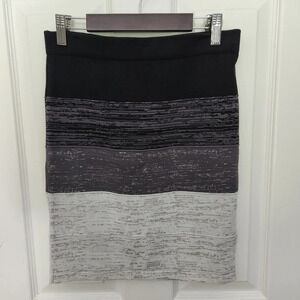 Xoxo Gradient Black And Grey Mini Skirt